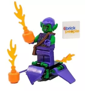 LEGO Marvel Superheroes: Green Goblin Minifigure with Glider and Pumpkin Bombs - Picture 1 of 5
