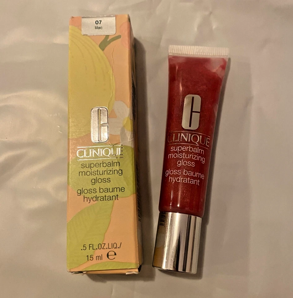 Brillo Bálsamo Labial Clinique SUPERBALM ~ 07 LILA ~ Tamaño Completo NUEVO en CAJA ¡Raro! Foto 1 de 1
