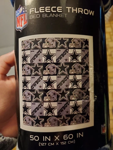 Dallas Cowboys NFL 100% Polyester 50"x60" Soft Fleece Throw Blanket Star Logo Cover