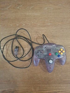 Nintendo N64 Clear Atomic purple Controller OEM Tested!!! Excellent Condition  - Picture 1 of 6