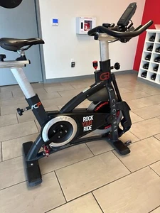 Schwinn stationary bike used, Commercial, includes weight bars for upper body - Picture 1 of 3