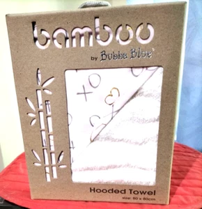 bamboo by Bubba Blue 80x80cm, 'pink bloom' Hooded Towel - Picture 1 of 6