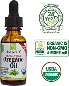 Organic Oregano Oil, 75% Carvacrol, undiluted, Grown in Spain by Island - Picture 1 of 6