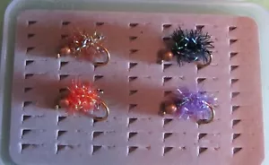 Estaz Eiersortiment #9 Steelhead, Lachs, Forelle Fliegenfischen Perlenkopf Gr. #4 - Bild 1 von 1