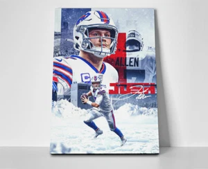 Josh Allen Bills Poster oder Leinwand - Josh Allen Wandbild - Bild 1 von 4