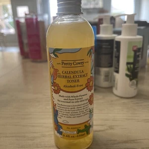 100% Pretty Cowry Calendula Herbal Extract Toner Alcohol Free 8.4 Oz - Picture 1 of 5