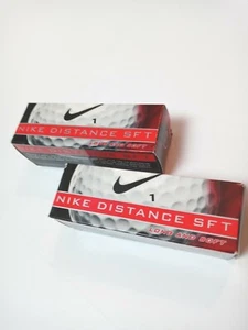 NIKE DISTANCE SFT Golf Balls Long and Soft 6 Total (Two 3 packs) Set NEW - Picture 1 of 3