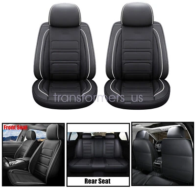 Car 5-Seat Covers PU Leather Front & Rear Cushion For Infiniti FX35 FX45 EX35 Foto 1 de 4
