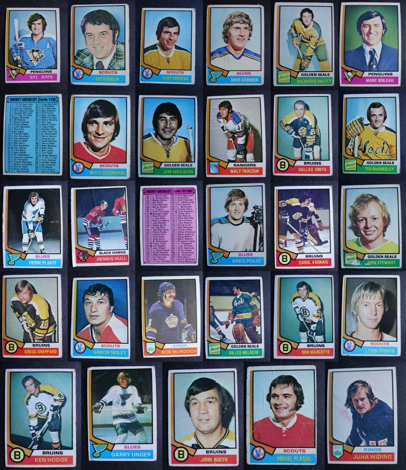(Poor) 1974-75 Topps Hockey Cards Complete Your Set You U Pick From List 1-264 - Image 1 of 1