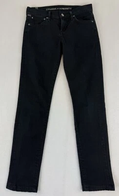 Citizens Of Humanity COH Jeans Womens 24 Black Skinny Denim 28x28 1243-1405 - Image 1 of 4