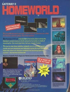 Gateway II: Homeworld Print Ad/Poster Art PC Big Box (B) - Picture 1 of 2