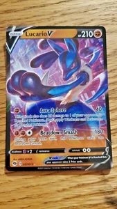 Lucario V Ultra Rare 027/073 Champion's Path (NM)(Mint) - Picture 1 of 4