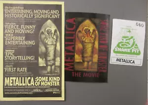 Metallica Some Kind Of Monster Flyer und Kartenwerbung + Backstage Pass! - Bild 1 von 2