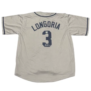 Evan Longoria Signed Tampa Bay Rays Custom Jersey Beckett BAS COA - Picture 1 of 3