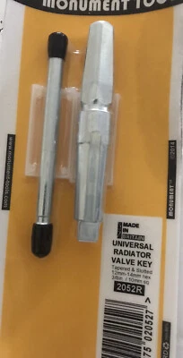 Authentic Monument Universal Radiator Key Valve Spanner MON2052R. Uk Made - Image 1 of 3