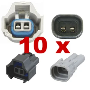 Fuel Injection Connectors - NIPPON DENSO DUAL SLOT (10 x Set) injector plug auto - Picture 1 of 3
