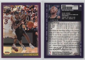 2000-01 Topps Chrome Refractor Derek Anderson #35