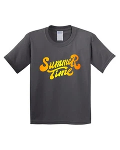 Summer Holiday Beach Party Kid's Short Sleeve T-Shirt USA Funny Graphic Gift Tee - Picture 1 of 13