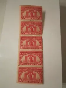 1926 U.S. STAMP SCOTT #627 5 STAMP PANEL - MNH - OFC-2 - Picture 1 of 3
