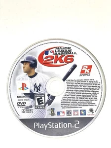 Major League Baseball 2K6 PS2 Sony PlayStation 2 Video Game Disc Only!!!!!!!!!!! - Picture 1 of 1