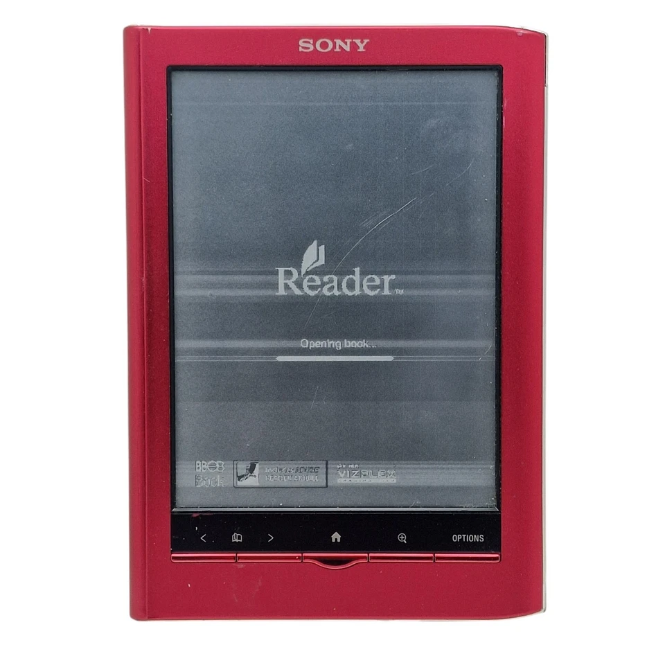 Sony Digital Book Reader PRS-650 Red Touchscreen 2GB EReader For Parts or Repair - Image 1 of 4