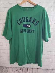 Y2K Steve & Barry’s Embroidered Shirt Size Xxl COUGARS DEPT. 100% Baumwolle Vintage - Bild 1 von 6