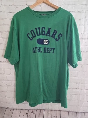 Рубашка вышитая Y2K Steve & Barry's размер XXL COUGARS DEPT. Винтаж 100% хлопок - Изображение 1 из 4