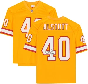 Mike Alstott Tampa Bay Buccaneers Signed Orange Mitchell & Ness Replica Jersey - Picture 1 of 5