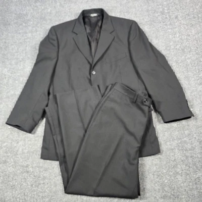 Jos A Bank Suit Men 42 Jacket 32 Pants Black Business Express Separates 3 Button - Image 1 of 4