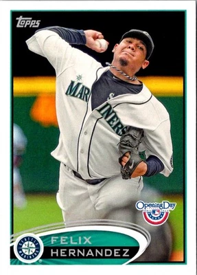 2012 Topps Opening Day Felix Hernandez #199 Seattle Mariners Baseball Card - Image 1 of 2