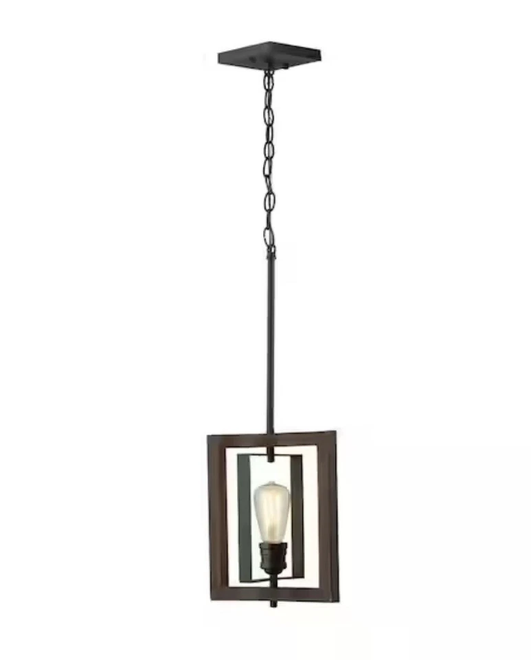 Home Decorators Collection Palermo Grove 10 In. 1-light Gilded Iron Mini-pendant