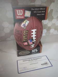 Signed NFL Drew Bledsoe Wilson Football Paul Tagliabue Football Coa Ships Free  - Picture 1 of 24
