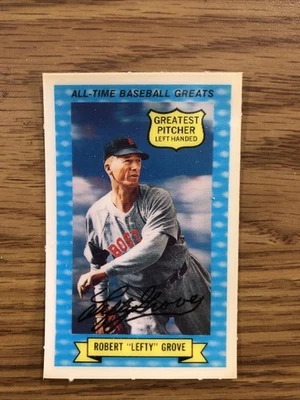 1970 KELLOGG ROLD GOLD 3D ALL-TIME BASEBALL GREATS #7 LEFTY GROVE CARD  CB - Image 1 of 2
