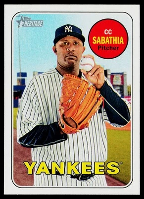 2018 Topps Heritage #248 CC Sabathia New York Yankees - Image 1 of 2