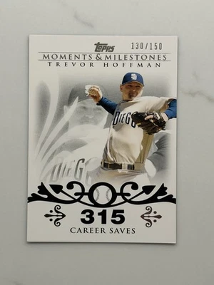 Trevor Hoffman 2008 Topps Moments And Milestones 130/150 Limited #32 casi nuevo-como nuevo HOF Foto 1 de 2
