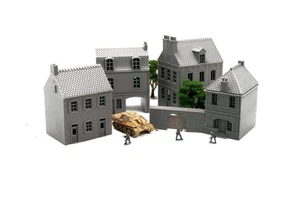 Normandy French Town Set Volume 4 - 3D Printed Miniature Wargaming Terrain 28mm - Picture 1 of 12