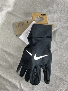 Nike Dri Fit Fleece Gloves Womens Running Size M/L Color Gray/black - Picture 1 of 10