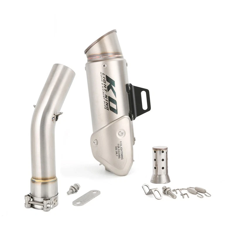 Silenciador silenciador de tubo de enlace medio sistema de escape deslizable para Yamaha FZ1 2006-2015 Foto 1 de 4