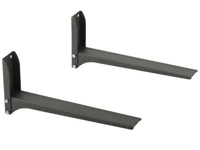 Supporto per microonde da parete cucina supporto per microonde fino a 30 kg nero - Immagine 1 di 4