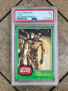 1977 Topps Star Wars C-3PO Anthony Daniels #207 PSA 5 - Picture 1 of 2