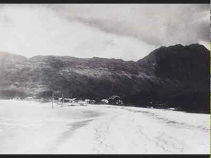 RARE WAIANAE ARMY BEACH?? 1905? HAND PRINTED 8 X 10" SILVER HALIDE PHOTOGRAPH - Picture 1 of 1