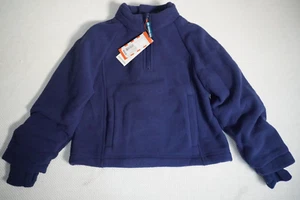 Cat & Jack Boys ADAPTIVE Fleece Jacket Nightfall Blue Size XS 4/5 - Picture 1 of 12