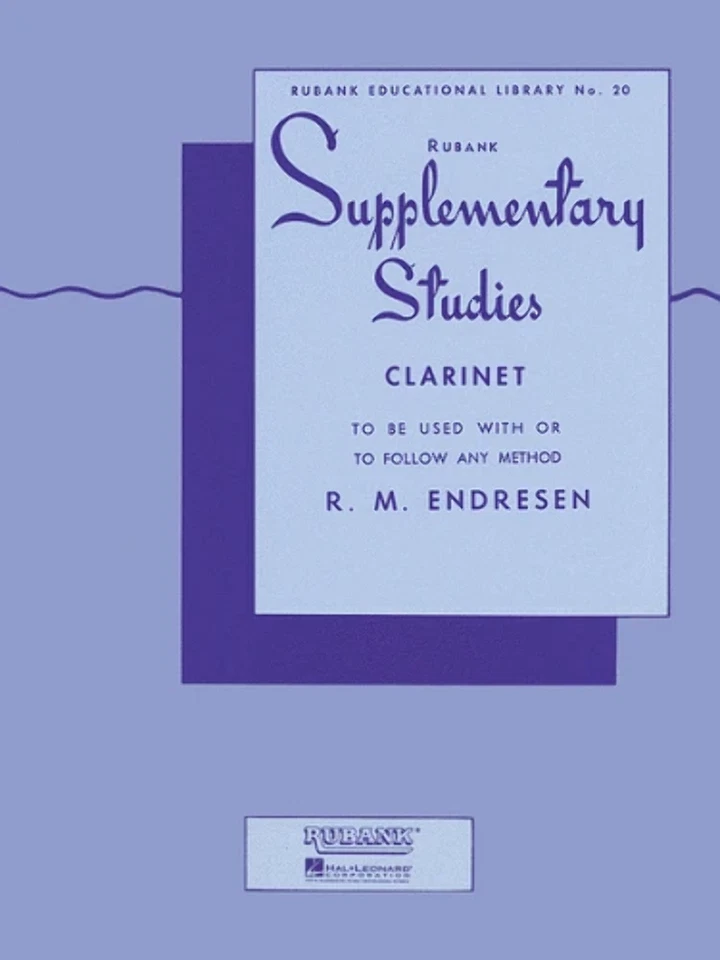Rubank Suplementary Studies for Clarinet by R.M. Endersen - Image 1 of 1