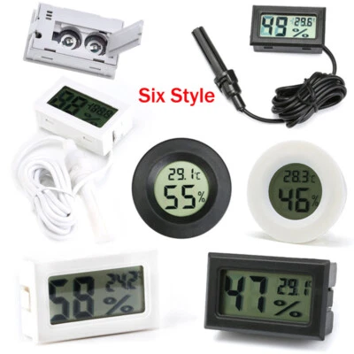 Digital LCD Indoor Temperature Thermometer Humidity Meter Fahrenheit Hygrometer - Image 1 of 4