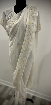 Sari (listo para usar) con blusa cosida Foto 1 de 4