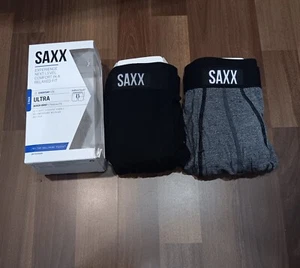 SAXX Mens everyday Ultra Boxer Brief relaxed Fit BallPark Pouch 2 pack Large - Picture 1 of 11