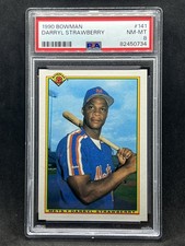1990 Bowman Darryl Strawberry New York Mets #141 PSA 8