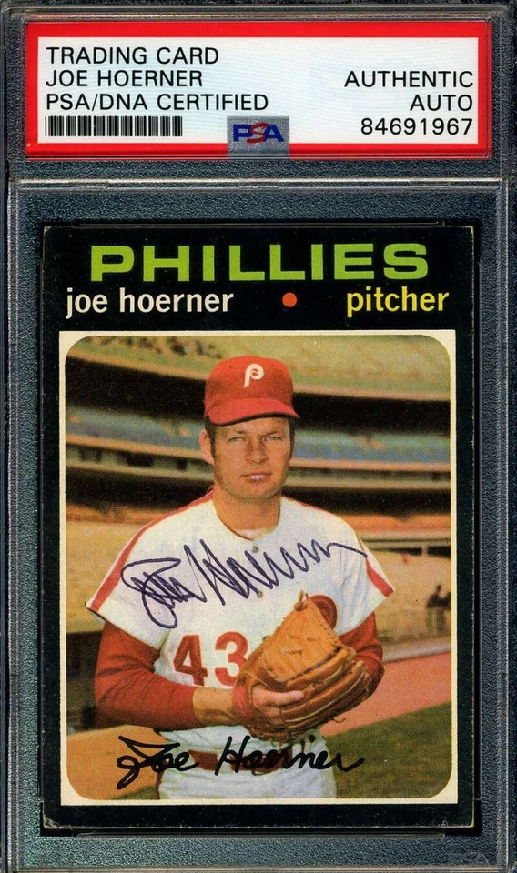 Joe Hoerner PSA DNA Signed 1971 Topps Autograph - Image 1 of 1
