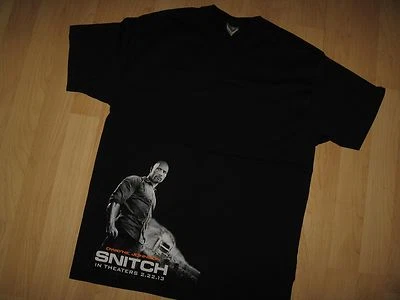 Camiseta Dwayne Johnson Snitch - The Rock Wrestler 2013 Película de Acción Promo Camiseta Lg Foto 1 de 4