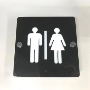 Mâle/Femelle " Support " Toilette Enseignes Carré - Couleur Options Disponible - Foto 1 di 23